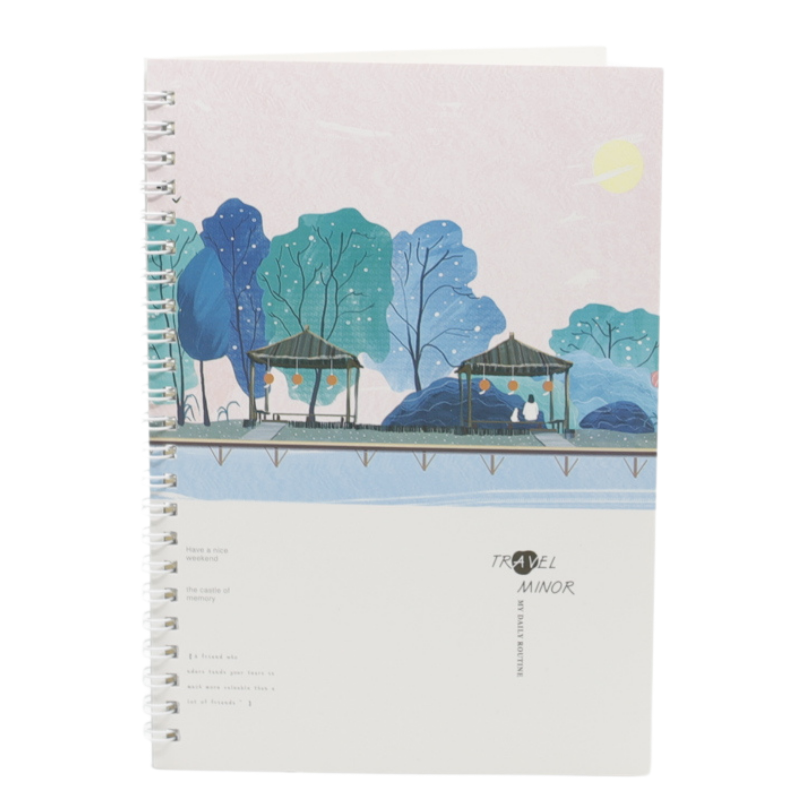 Agenda A5 Nedatata cu Spirala si Coperta din Carton, Diverse Modele