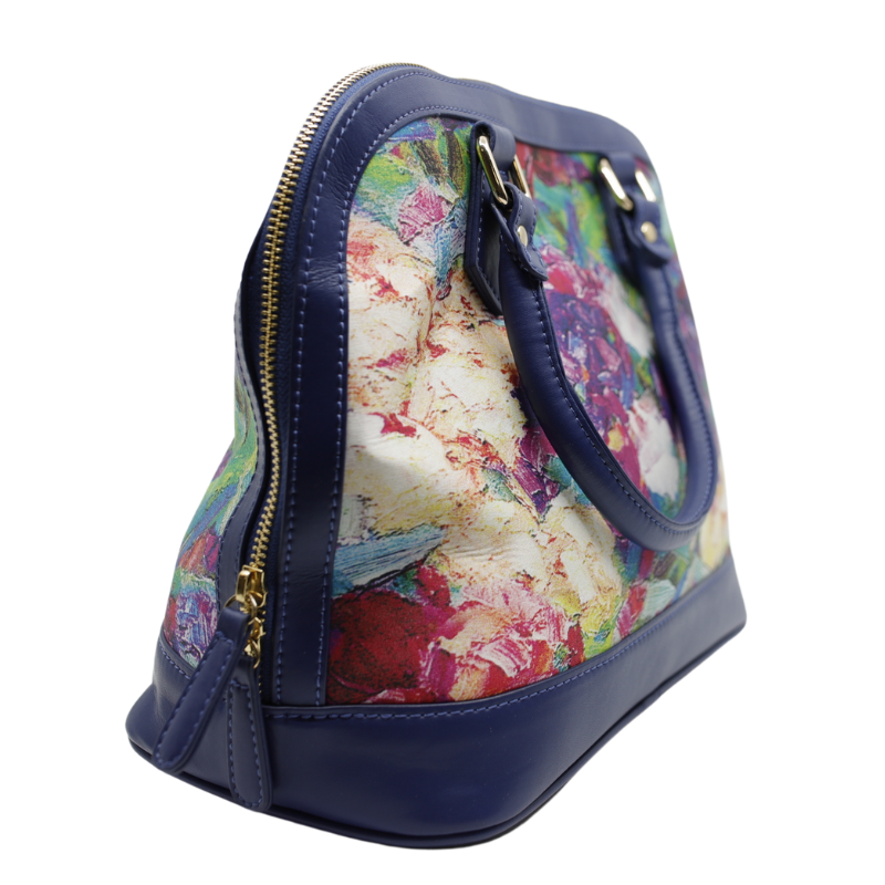 Geanta Dama de Mana din Matase Naturala cu Piele Ecologica, Diverse Modele