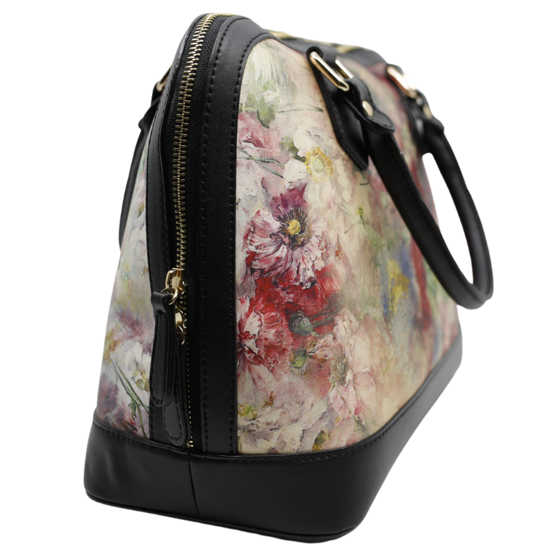 Geanta Dama de Mana din Matase Naturala cu Piele Ecologica, Diverse Modele