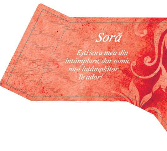 Pix personalizat in cutie cadou cu mesaj "Sora"