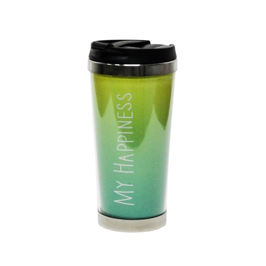 Pahar Colorat Termos TO-GO Cu Capac Inox/Plastic