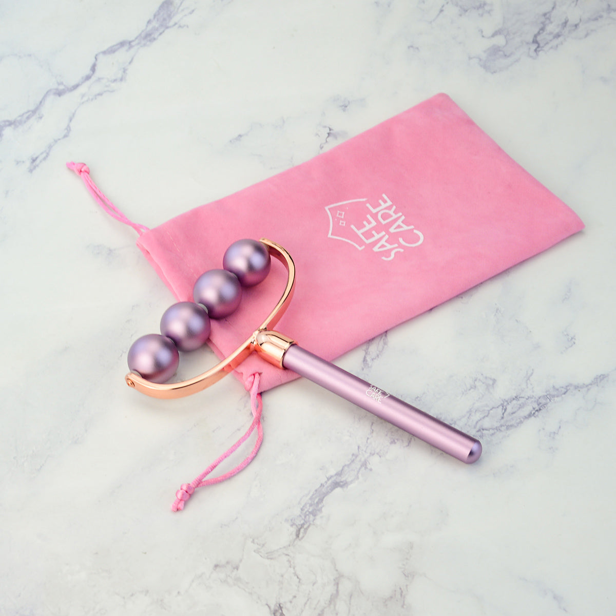 Roller cu Corp Metalic din Aluminiu pentru Masaj Corporal cu 4 Bile