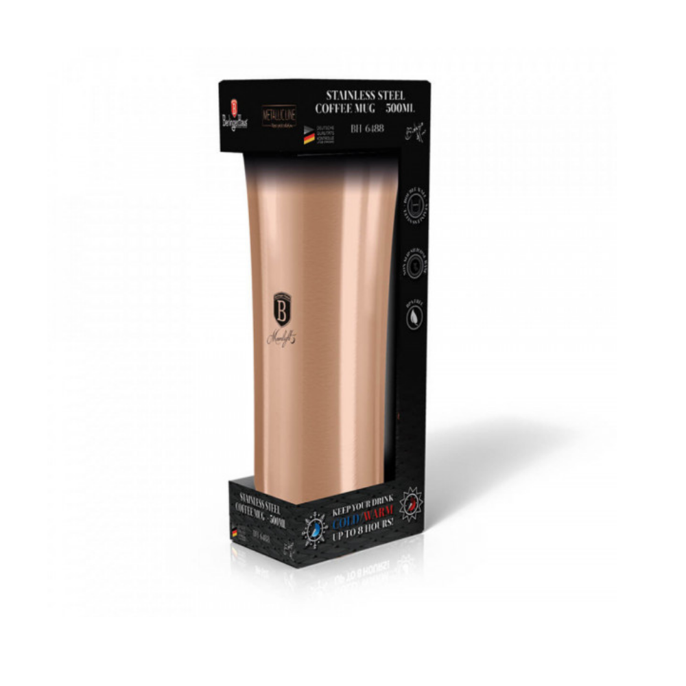 Termos inox pentru cafea 0.5 L Metallic Line Berlinger Haus, Diverse culori