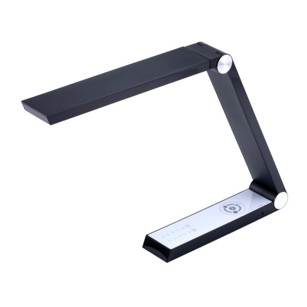 Lampa LED de Birou, Incarcare Wireless Smartphone, Panou Touch cu 5 Nivele de Selectare a Luminii si 2 Porturi USB