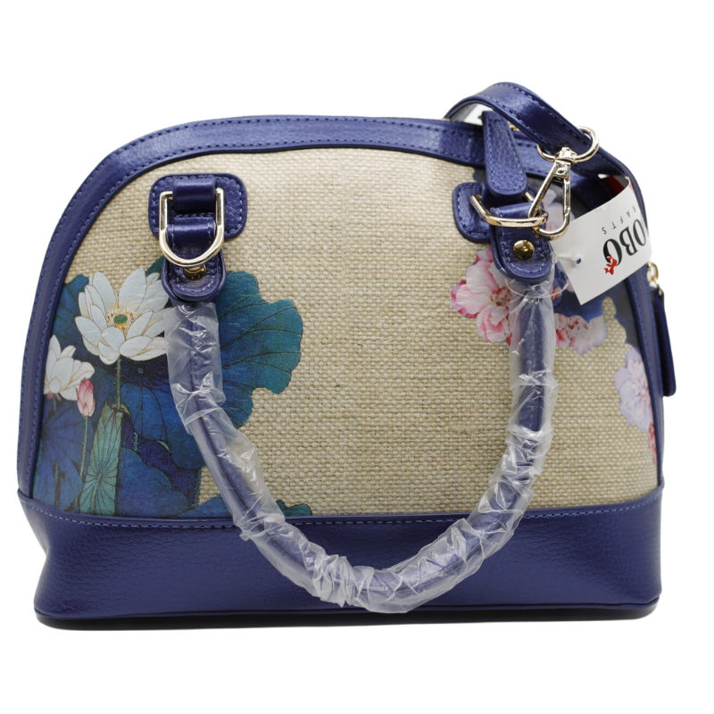 Geanta Dama de Mana/Umar din Piele Ecologica, Imprimeu Blossom