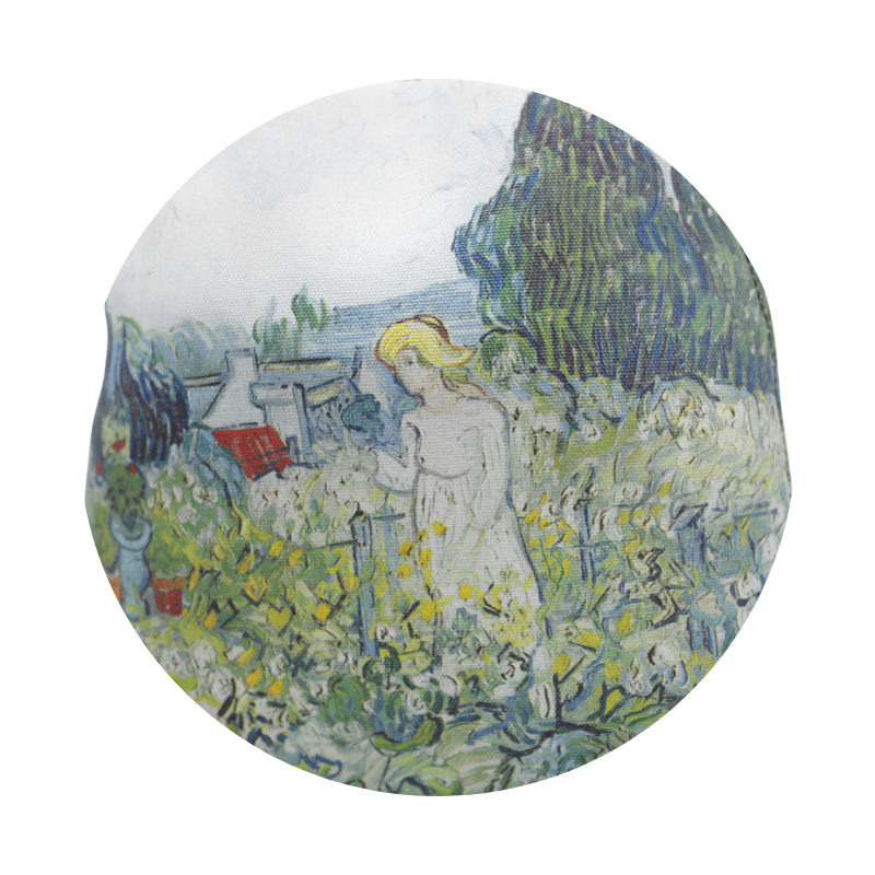 Geanta Dama de mana/umar/rucsac din Piele Ecologica si Material Textil, Imprimeu Van Gogh