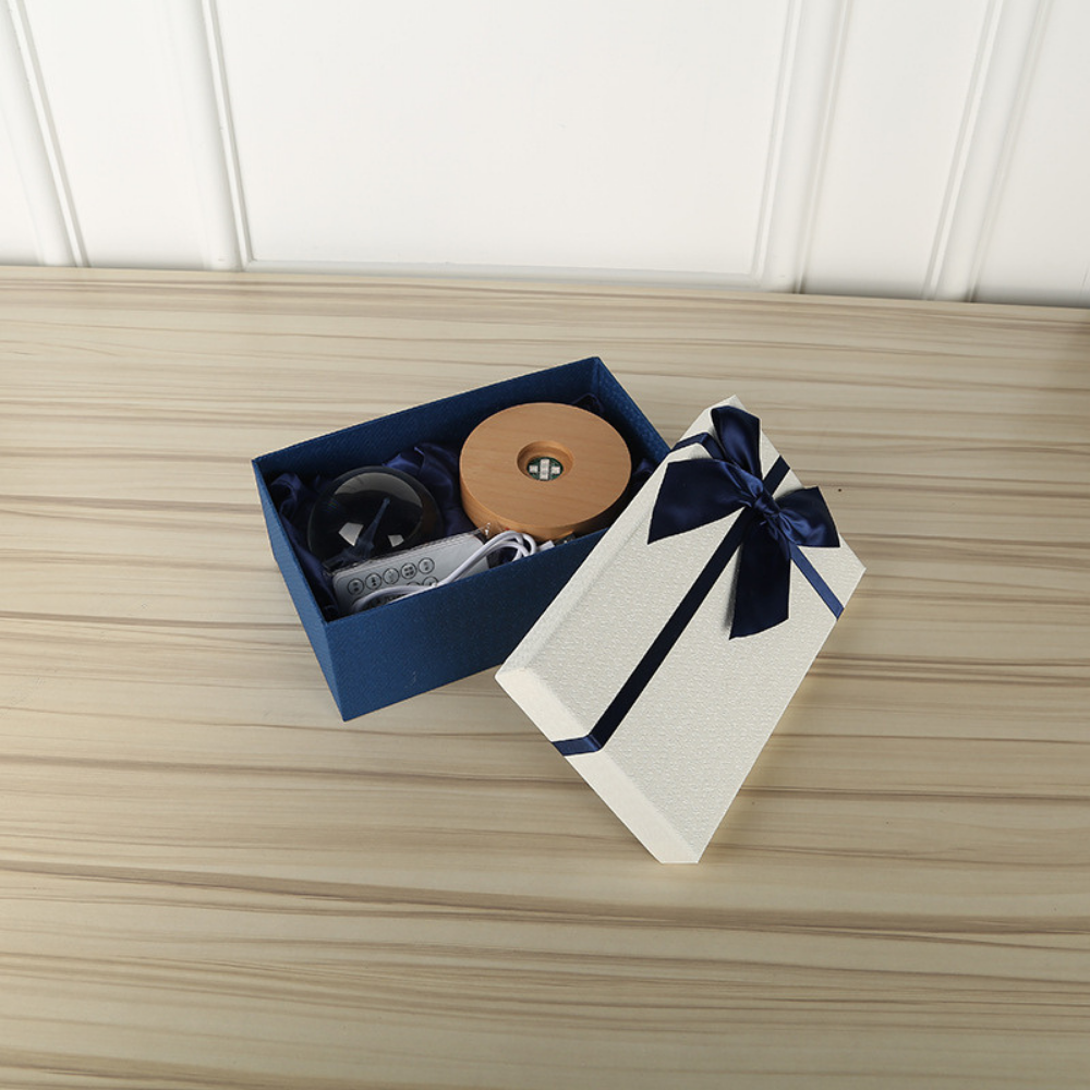 Boxa Bluetooth Portabila, tip Glob Cristal, cu Lumini LED