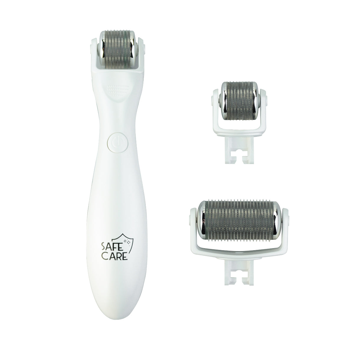 Dermaroller cu LED pentru Lifting Facial 3-in-1, 3 Tipuri de Capete, Ace de Titan, Reintinerire Ten, Rejuvenare Faciala, Masaj Microneedeling