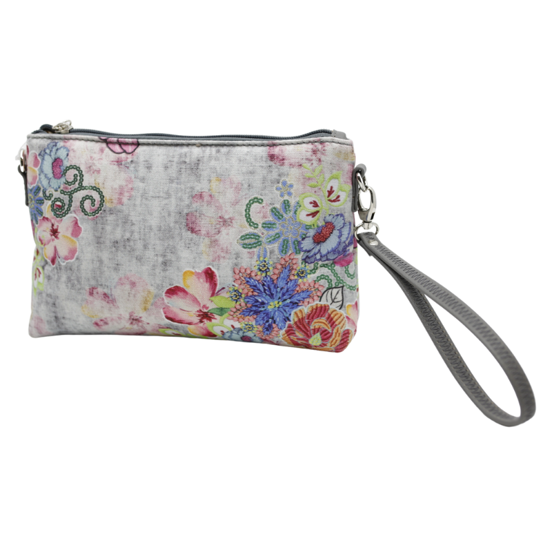 Geanta Dama de Umar/Mana din Piele Ecologica cu Material Textil, Imprimeu Floral