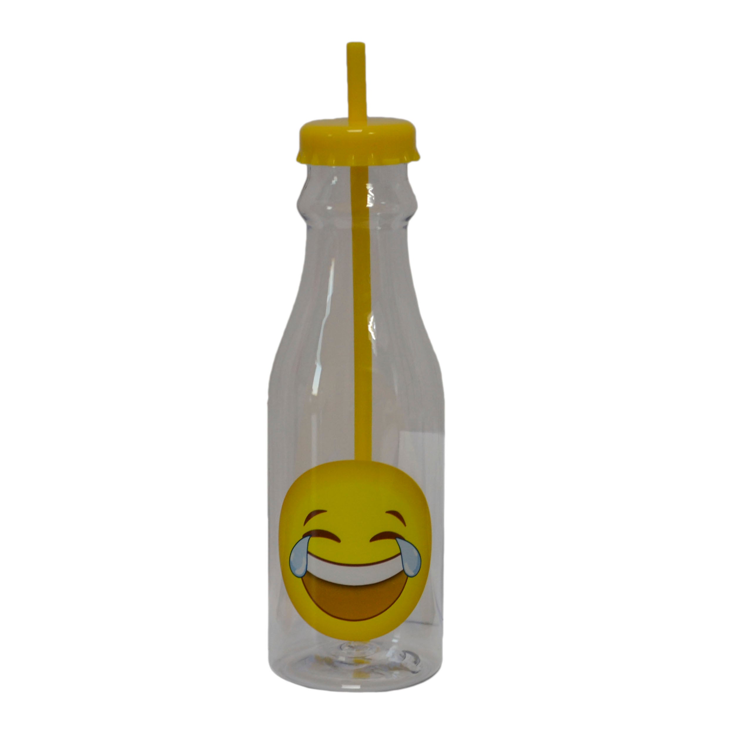 Sticla Cu Capac Detasabil Si Pai "Face with Tears of Joy"