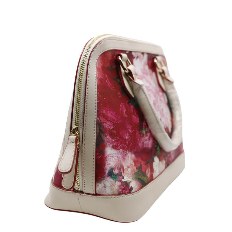 Geanta Dama de Mana din Matase Naturala cu Piele Ecologica, Diverse Modele