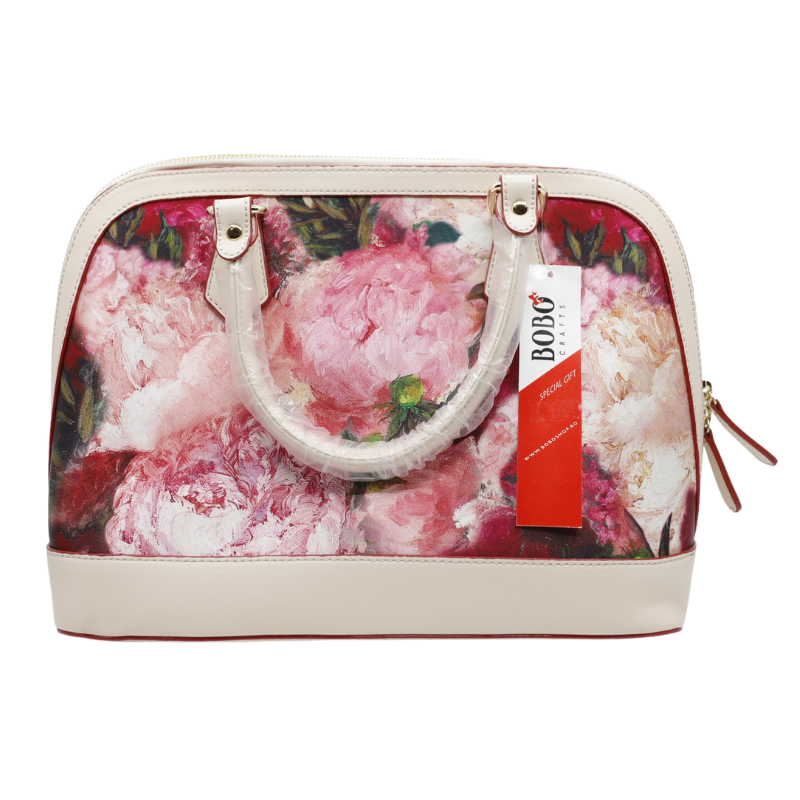 Geanta Dama de Mana din Matase Naturala cu Piele Ecologica, Diverse Modele