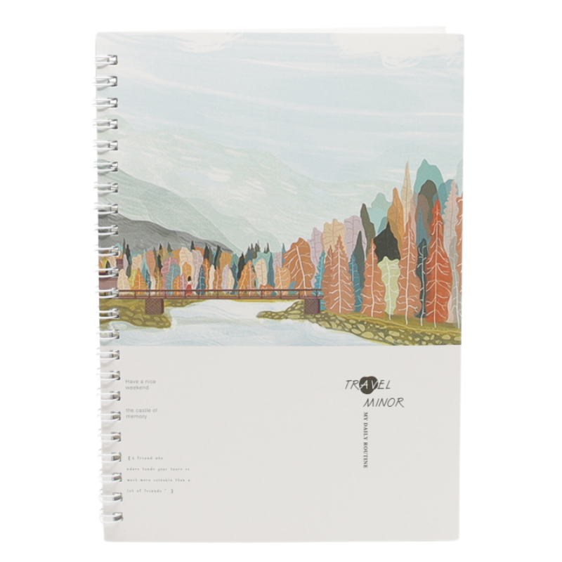 Agenda A5 Nedatata cu Spirala si Coperta din Carton, Diverse Modele