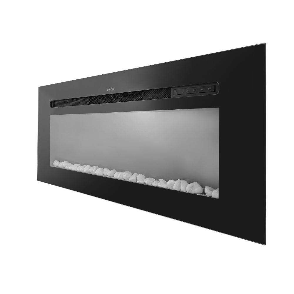 Semineu Electric Incorporabil de Perete cu Sunet, WI-FI incorporat, 7 culori si 5 nivele de intensitate a flacarilor (YF-4802WERB-I)