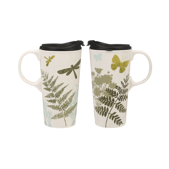 Set 2 cani ceramica Butterfly (cutie cadou)