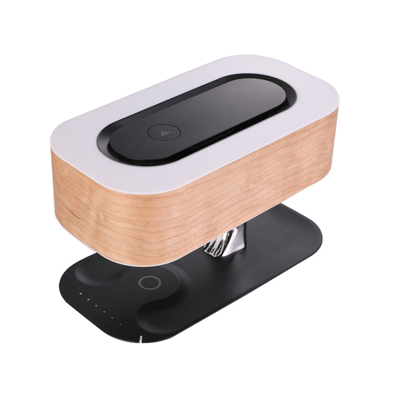 Lampa LED cu Difuzor Bluetooth Incorporat, Incarcare Wireless Smartphone si Panou Touch