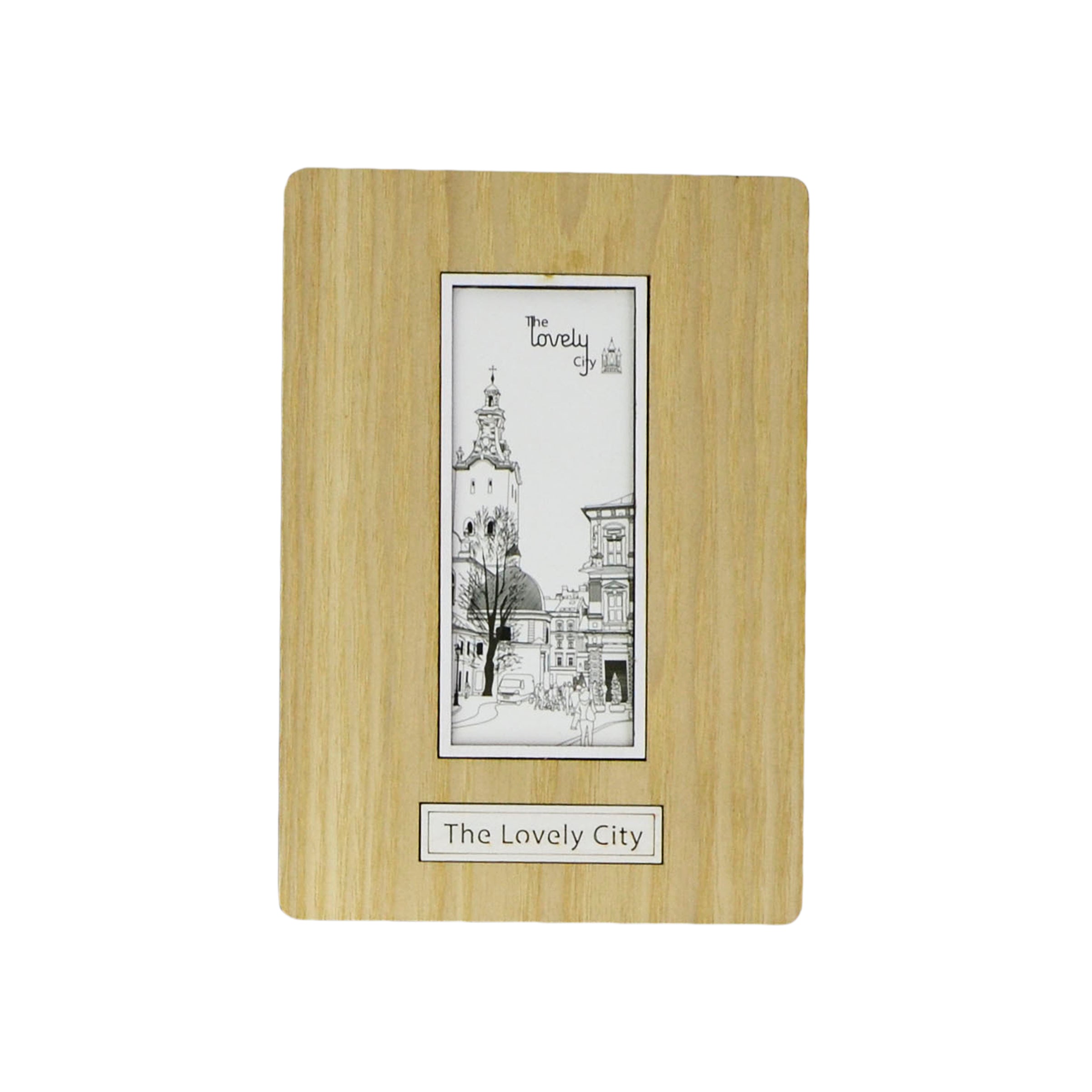 Agenda cu coperta din lemn The Lovely City