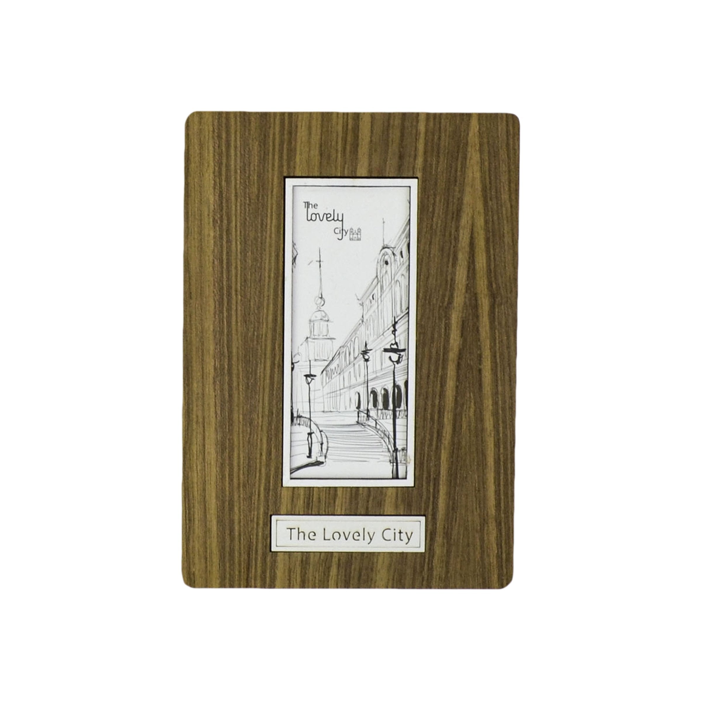 Agenda cu coperta din lemn The Lovely City