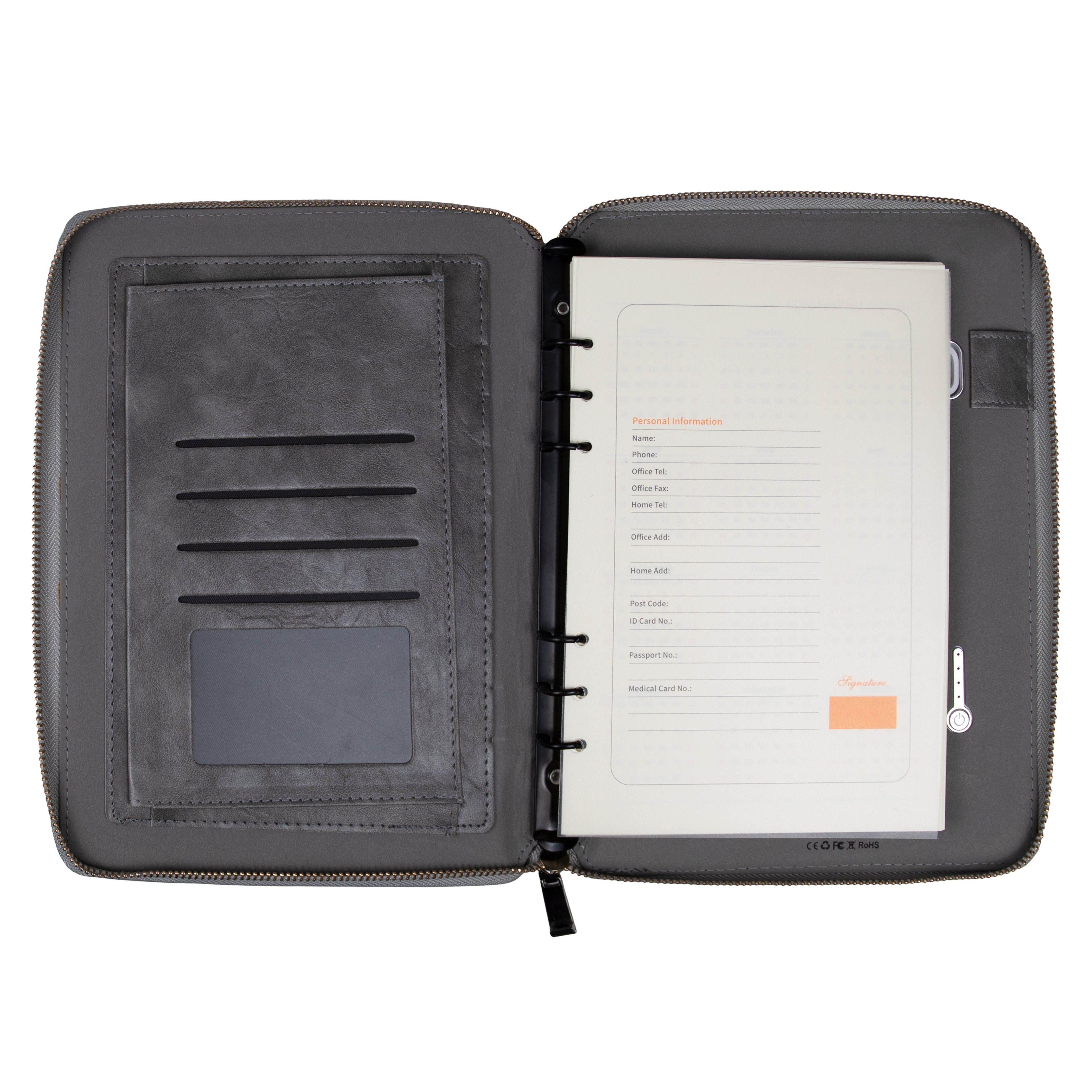 Agenda A5 cu Cifru si Baterie Externa 8000 mAh