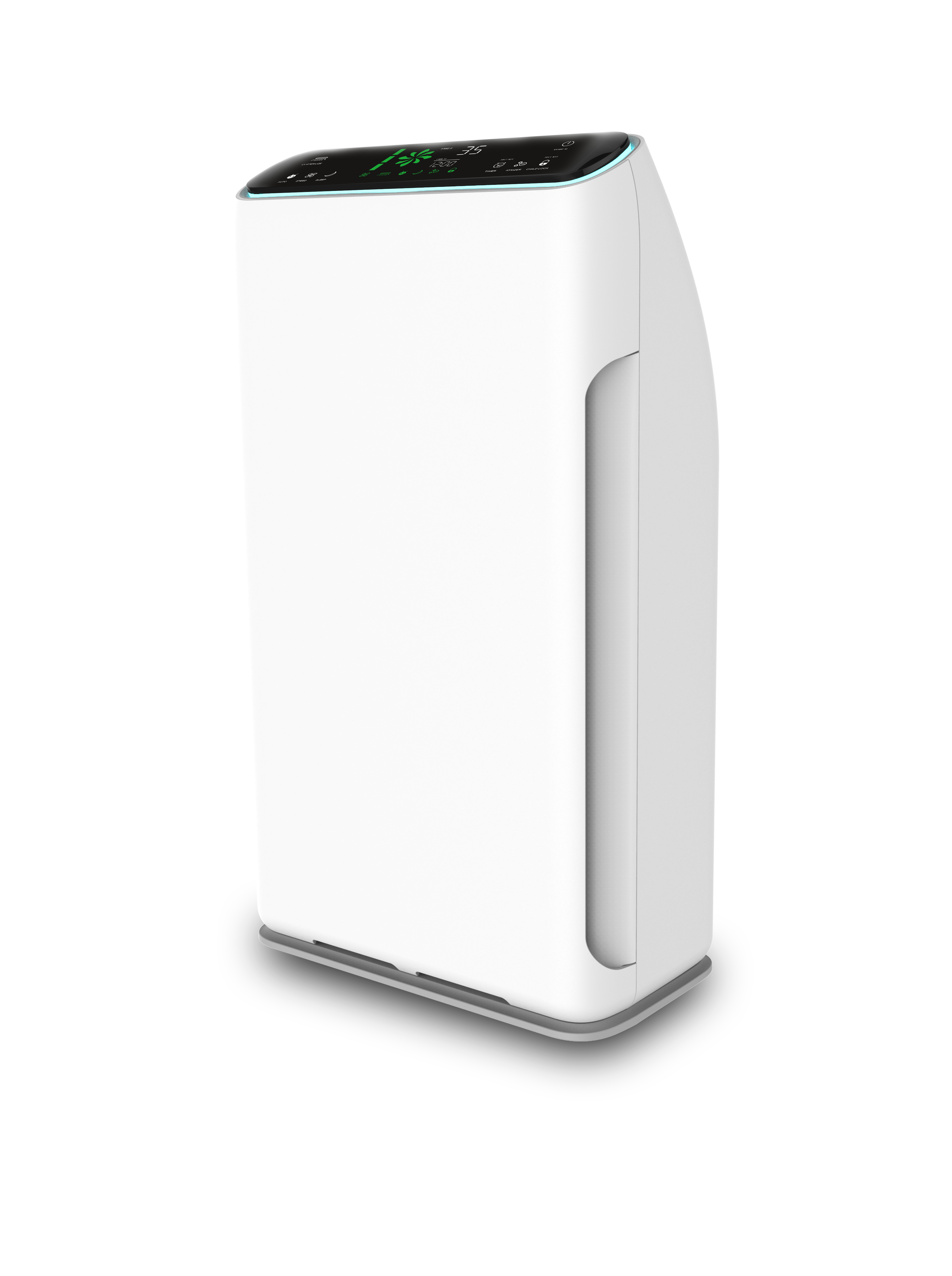 Purificator 80W, Filtre multiple+UV-C+Ionizare negativa, Telecomanda, Alb
