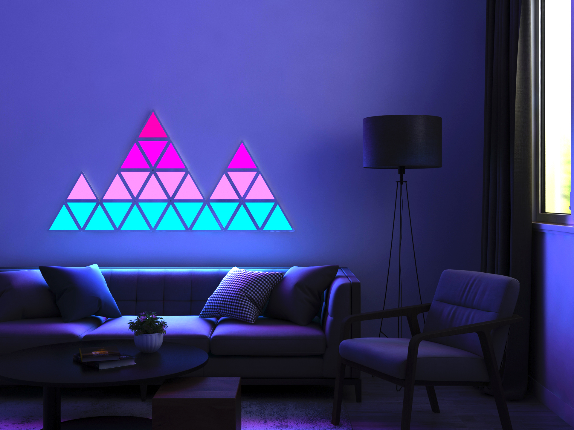 Kit 9 Panouri Luminoase Inteligente Modulare