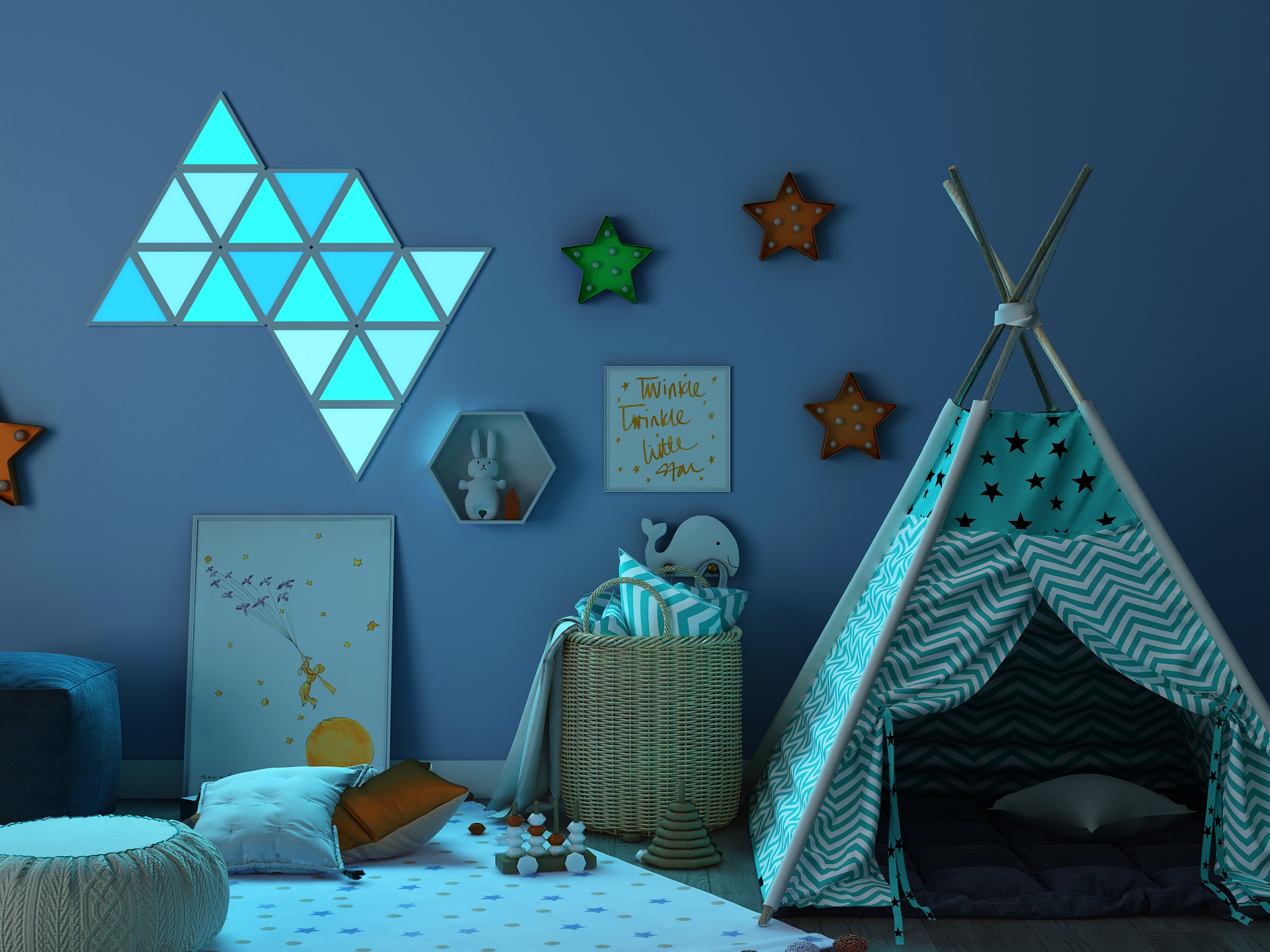 Kit 9 Panouri Luminoase Inteligente Modulare