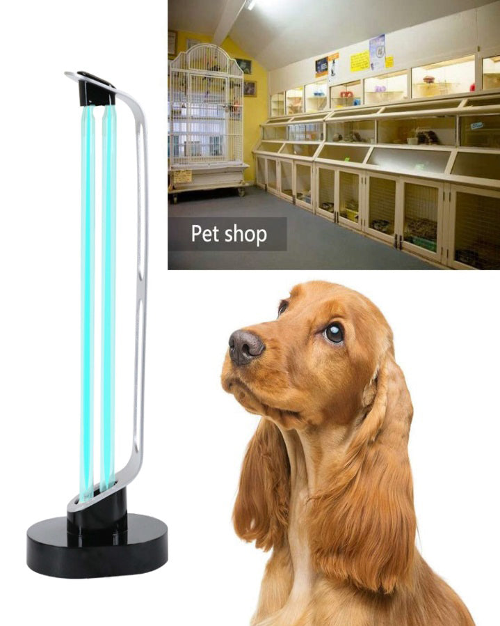 Lampa UVC Dezinfectanta, fara Ozon, cu telecomanda, senzor de prezenta si pornire intarziata - 38W - 40MP - Safecare