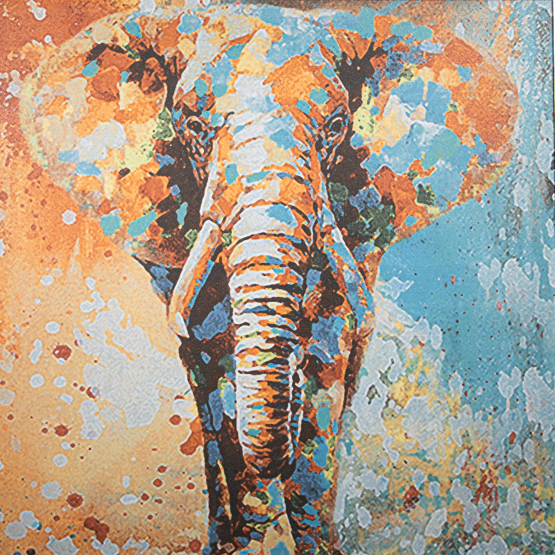 Panou de Incalzire Ceramic Radiant cu Infarosu, 500W (10MP), Telecomanda, WI-FI, Termostat, Tip Tablou, Artheat, Model Elephant