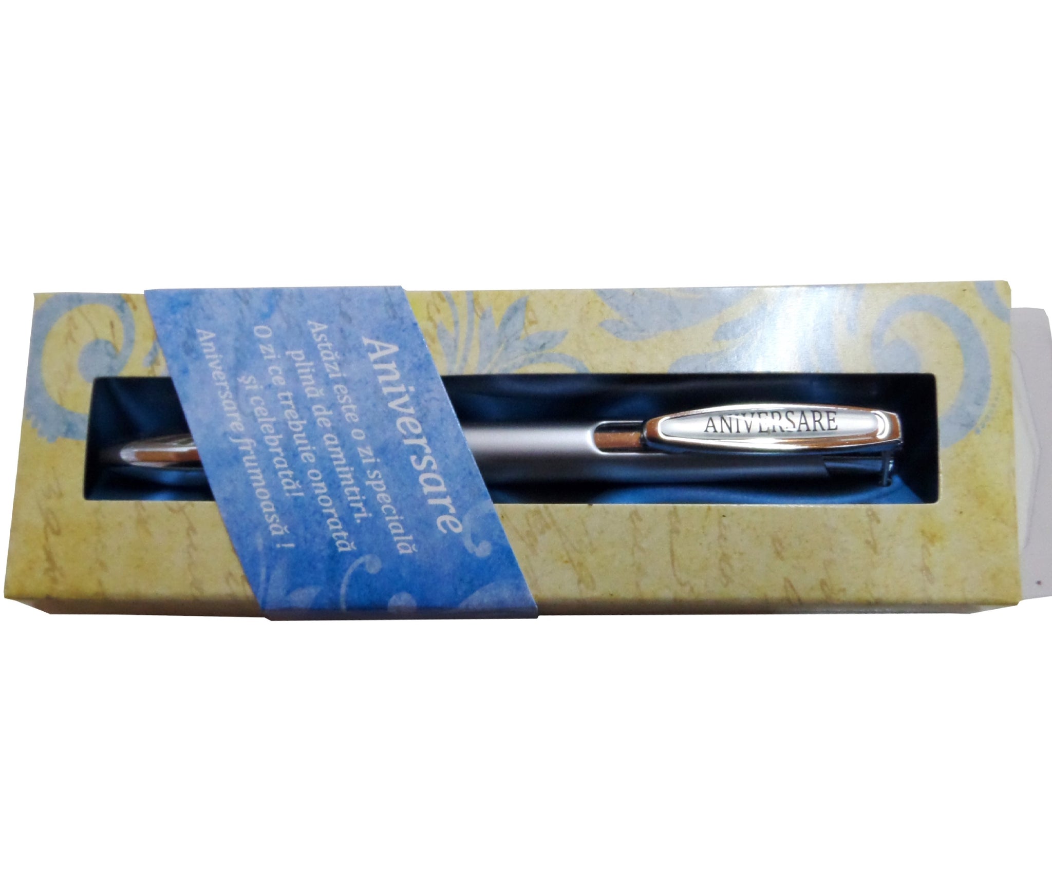 Pix personalizat in cutie cadou cu mesaj "Aniversare"