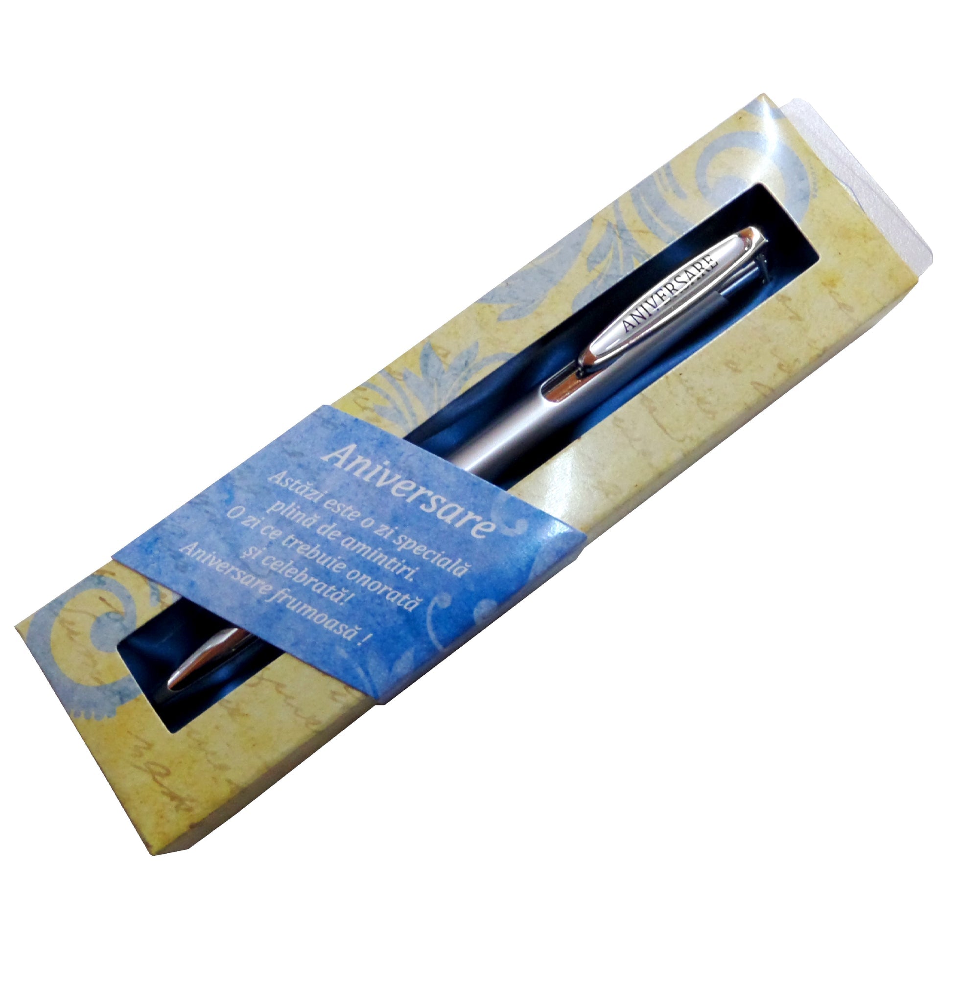 Pix personalizat in cutie cadou cu mesaj "Aniversare"