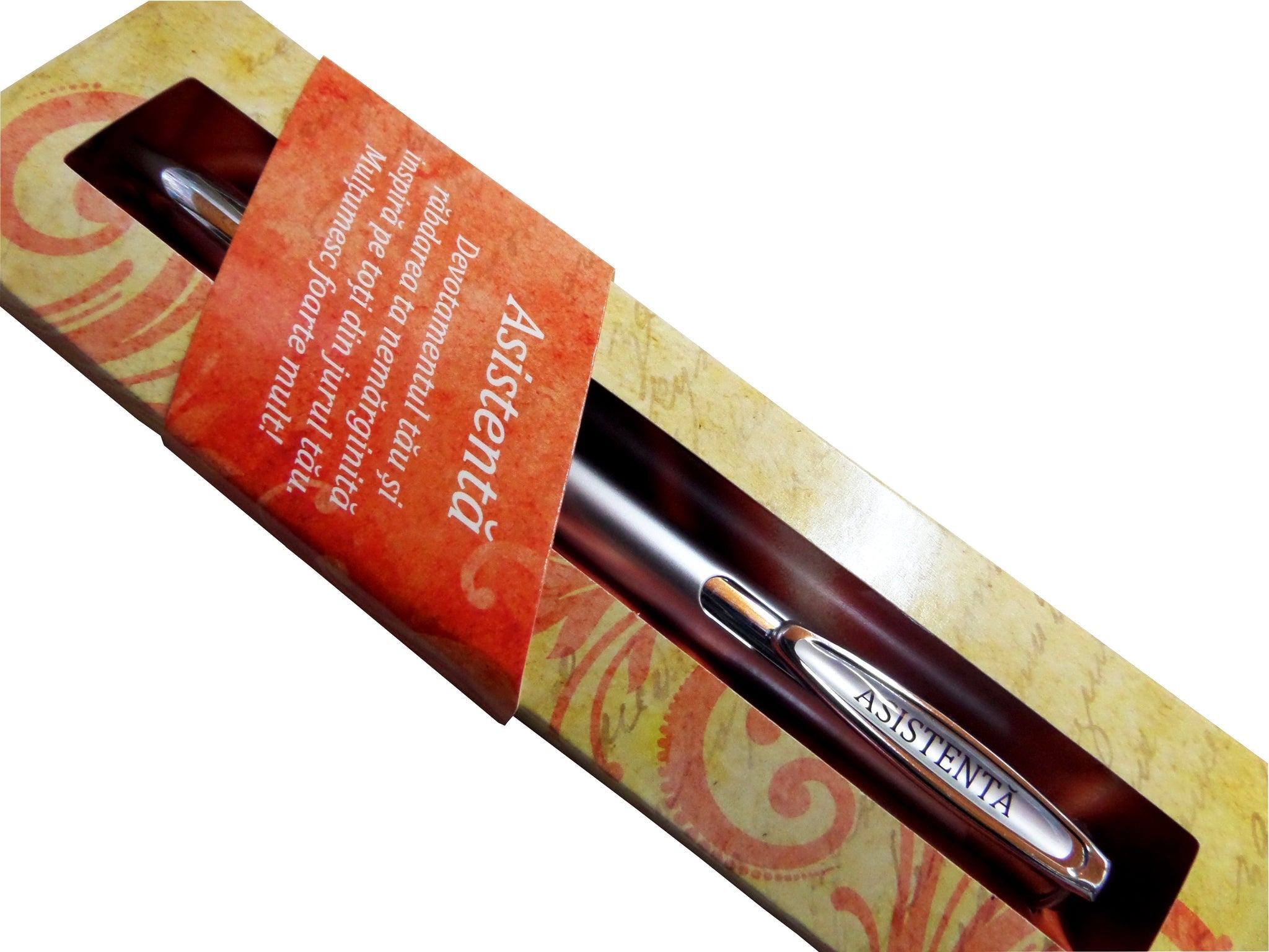 Pix personalizat in cutie cadou cu mesaj "Asistenta"