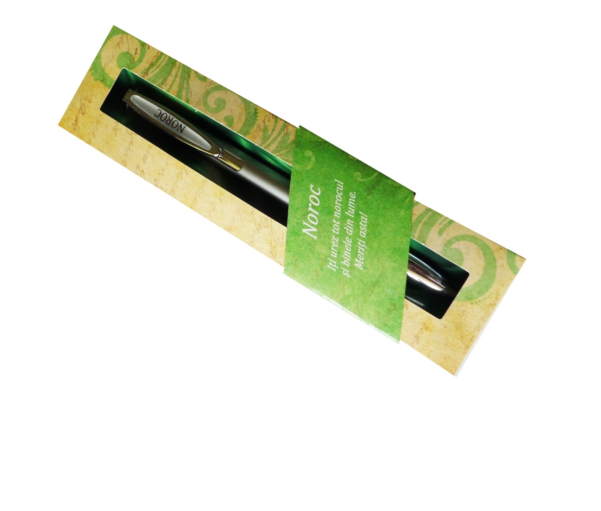 Pix personalizat in cutie cadou cu mesaj "Noroc"