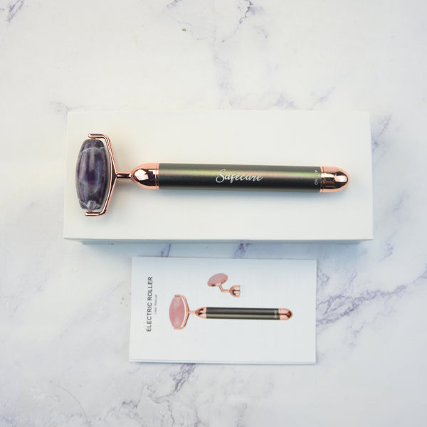 Dispozitiv pentru Masaj Facial cu Vibratii, din Ametist