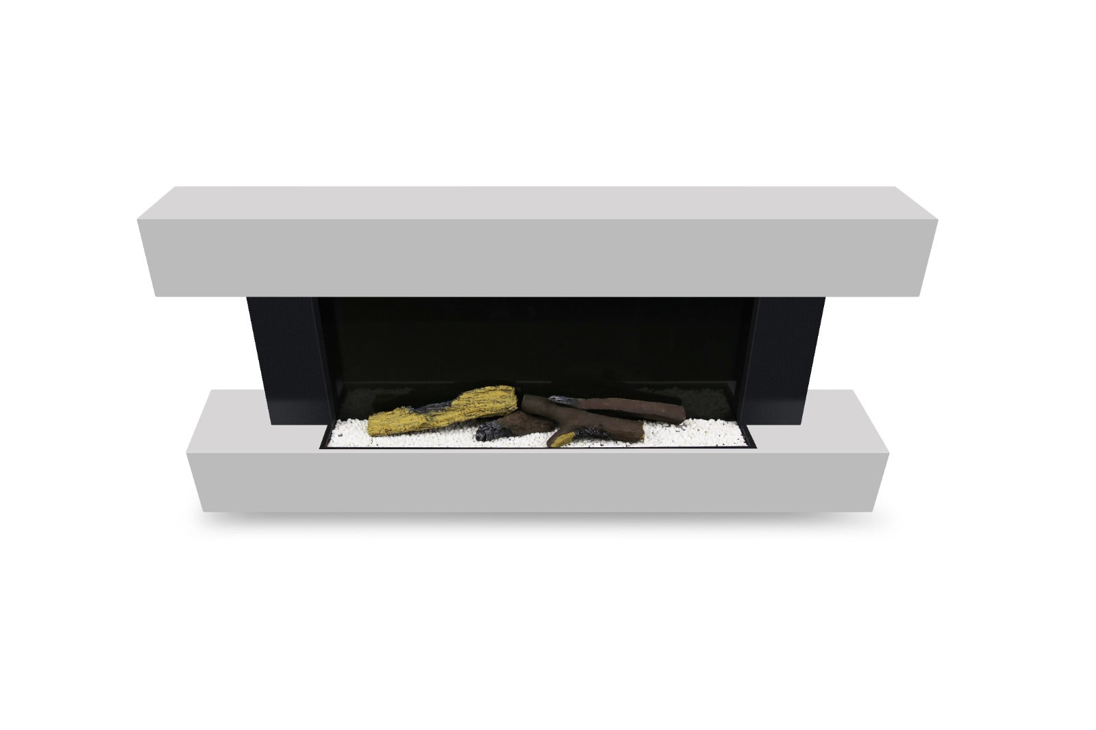 Semineu Electric Safecare Alb cu Sunet, WI-FI incorporat, 7 culori si 3 nivele de intensitate a flacarilor (5201WERBA)