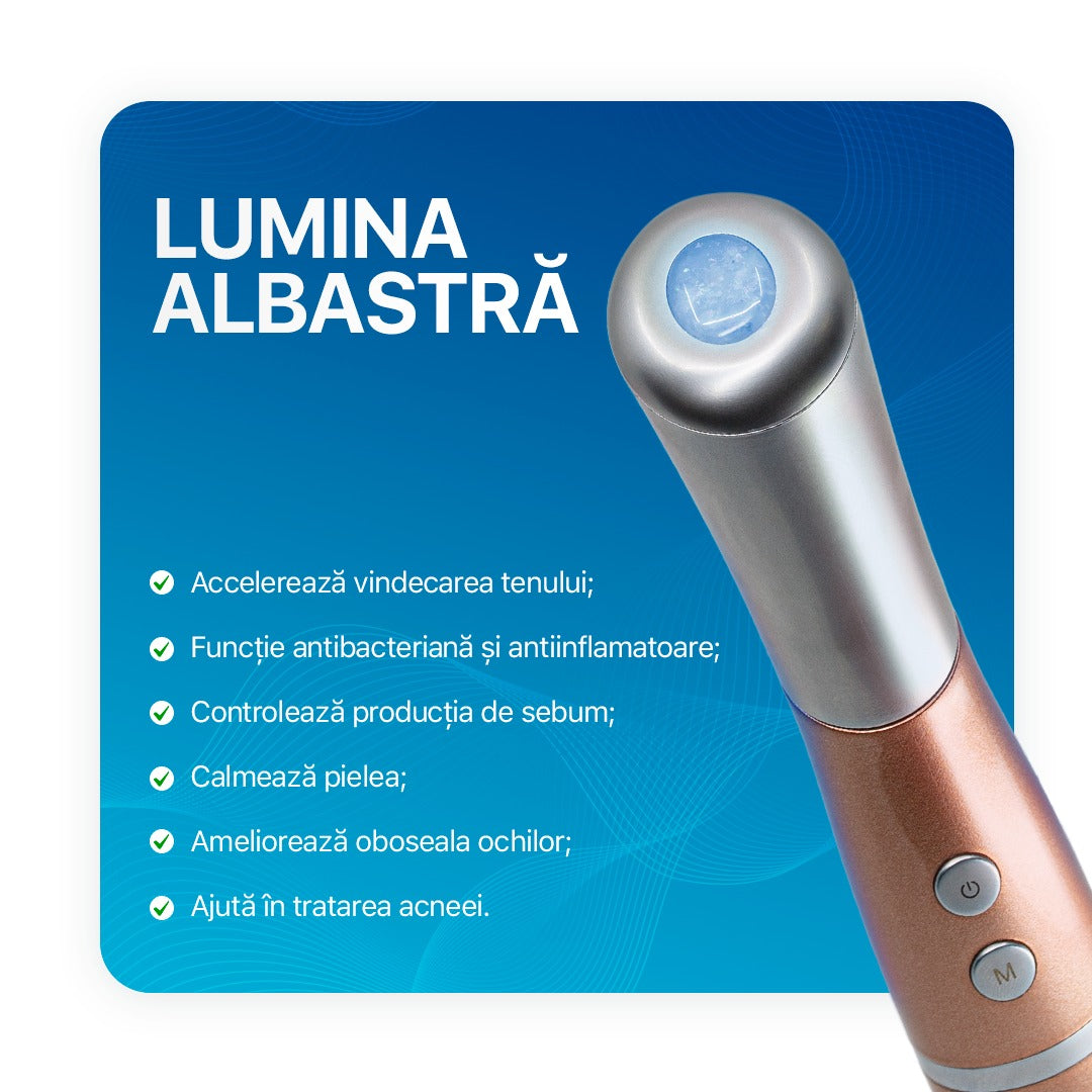 Dispozitiv Electric pentru Masarea Tenului cu Jad Roz Natural