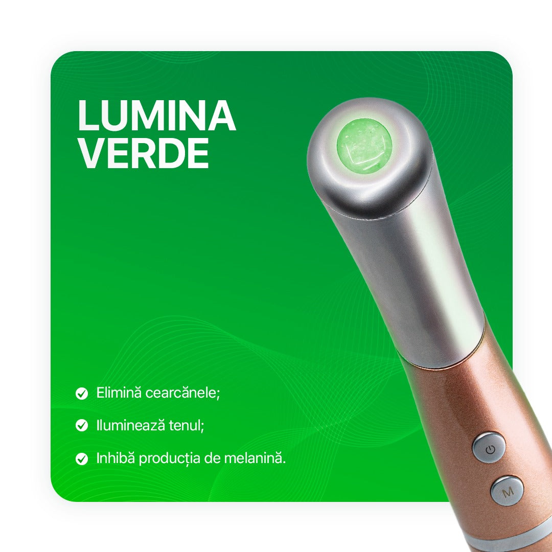 Dispozitiv Electric pentru Masarea Tenului cu Jad Roz Natural