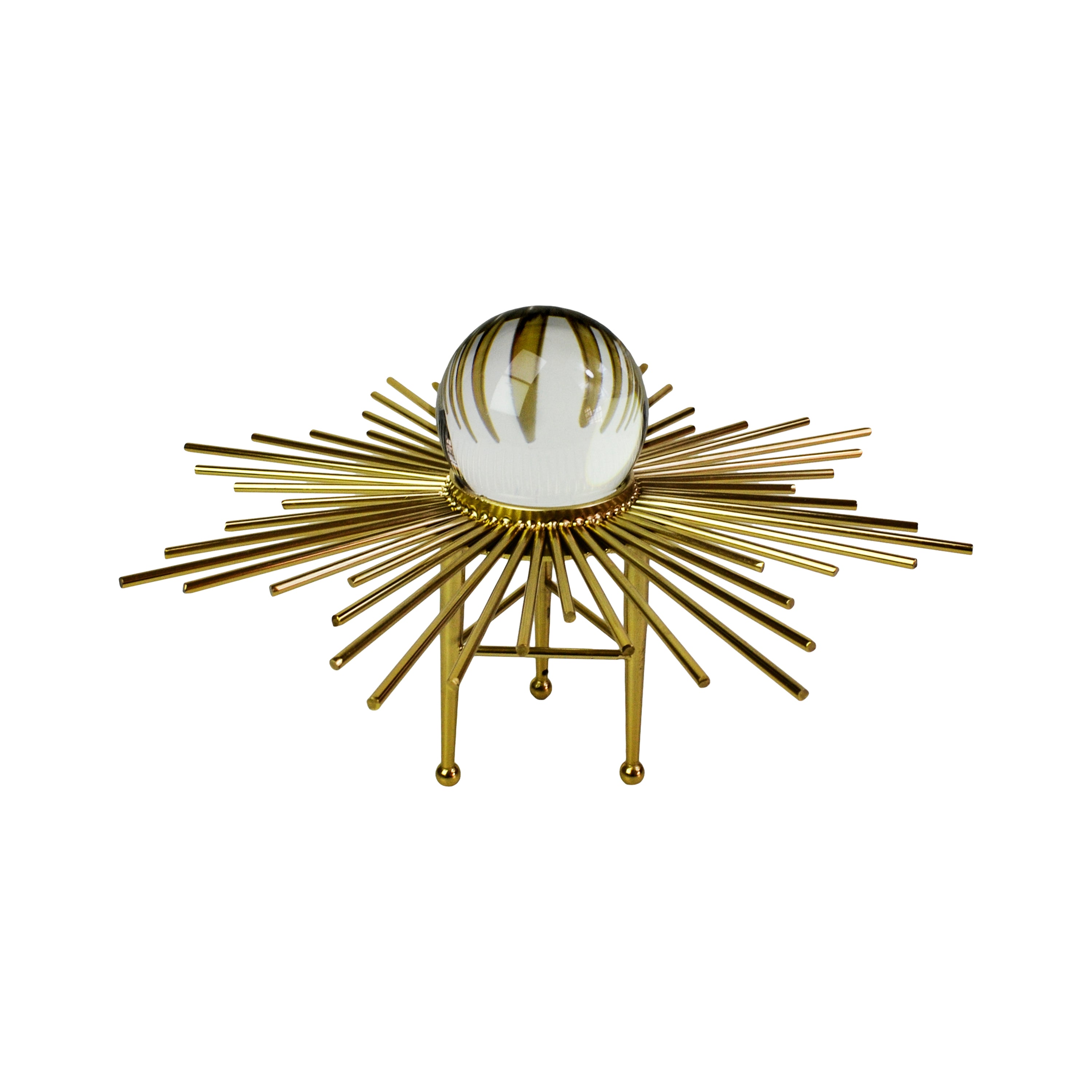 Decoratiune Metal cu Glob Sticla