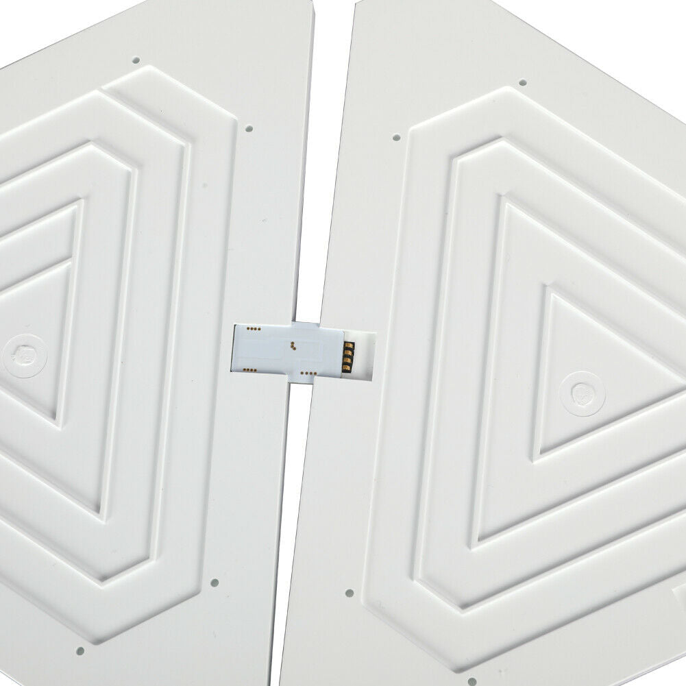 Kit 9 Panouri LED Modulare, Inteligente, Triunghiulare cu Senzor Muzica Inclus LED RGBW Wi-Fi