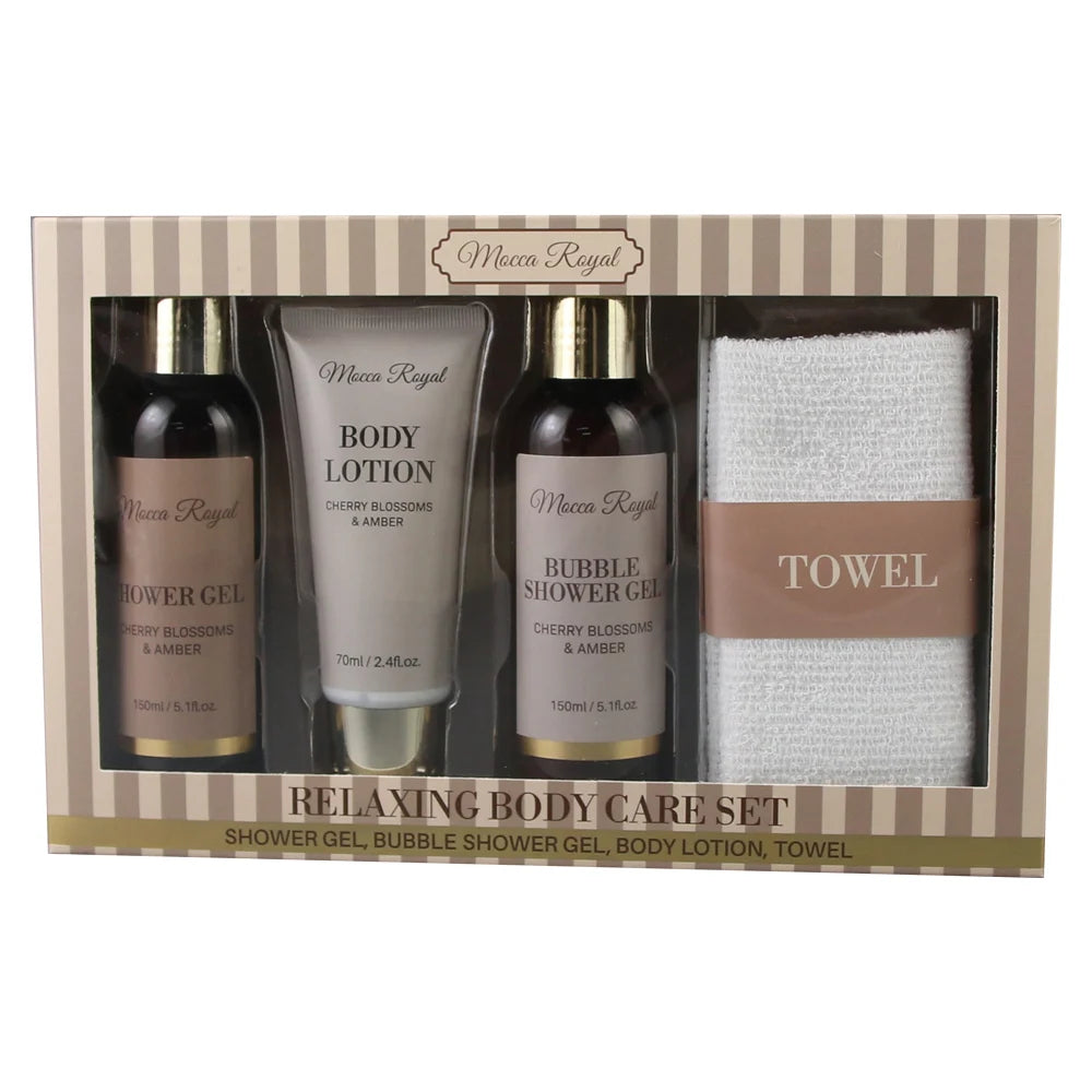 Set Cadou pentru Ingrijirea Corpului, Cherry Blossoms & Amber, Crem
