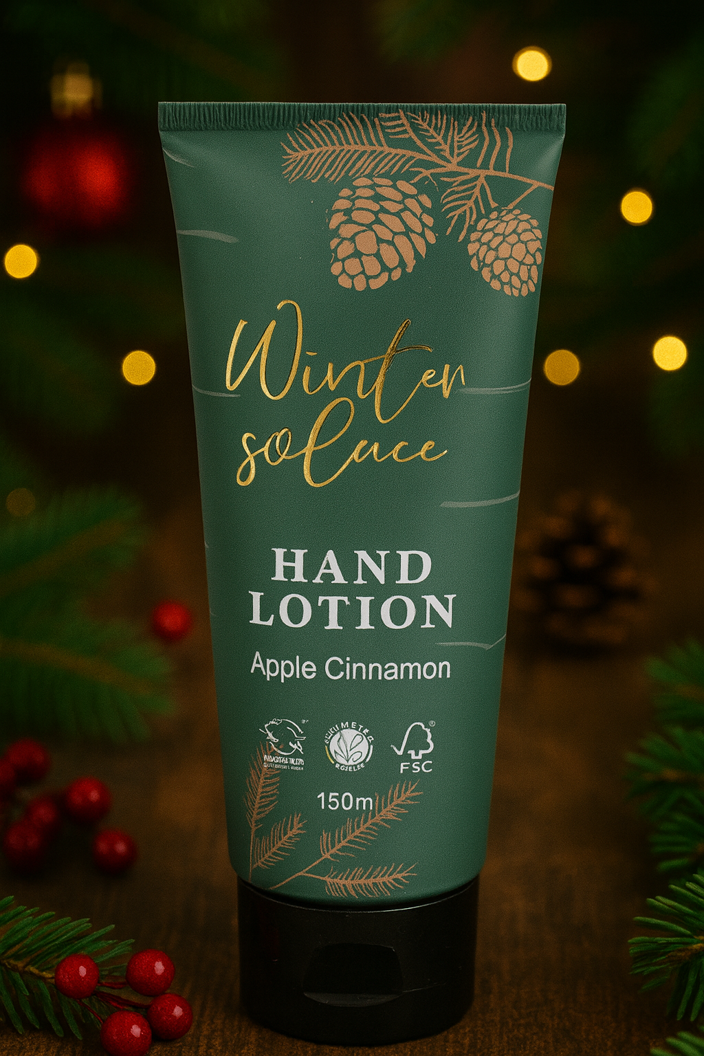 Crema de maini Apple Cinnamon, 150ml, Winter Solace