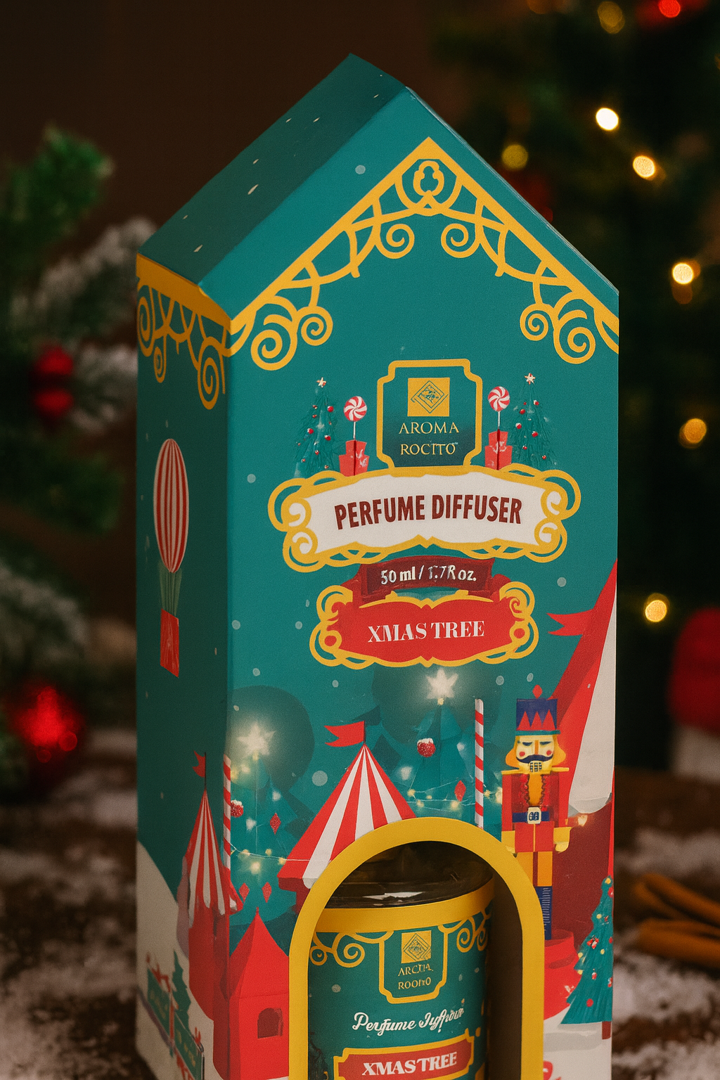 Diffuser Aromaterapie Xmas Tree, 50 ml, Aroma de brad