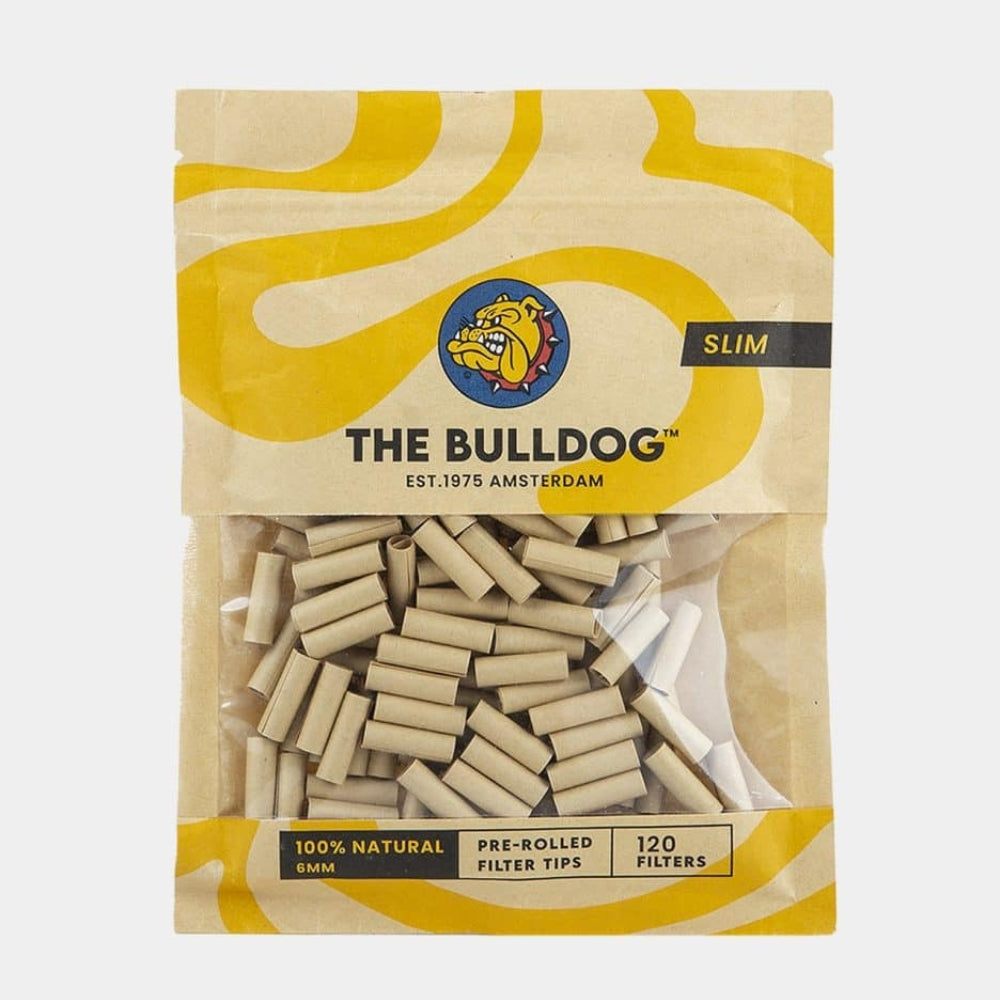 Filtre Prerulate de Carton Natur The Bulldog Amsterdam - Slim 6mm