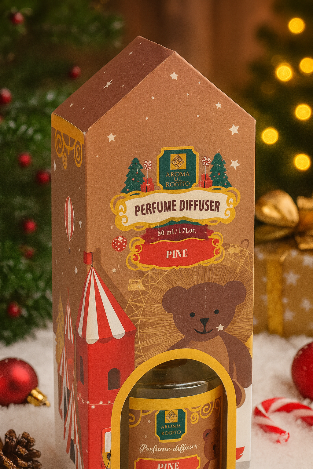 Diffuser Aromaterapie Pine, 50 ml, Aroma de brad natural