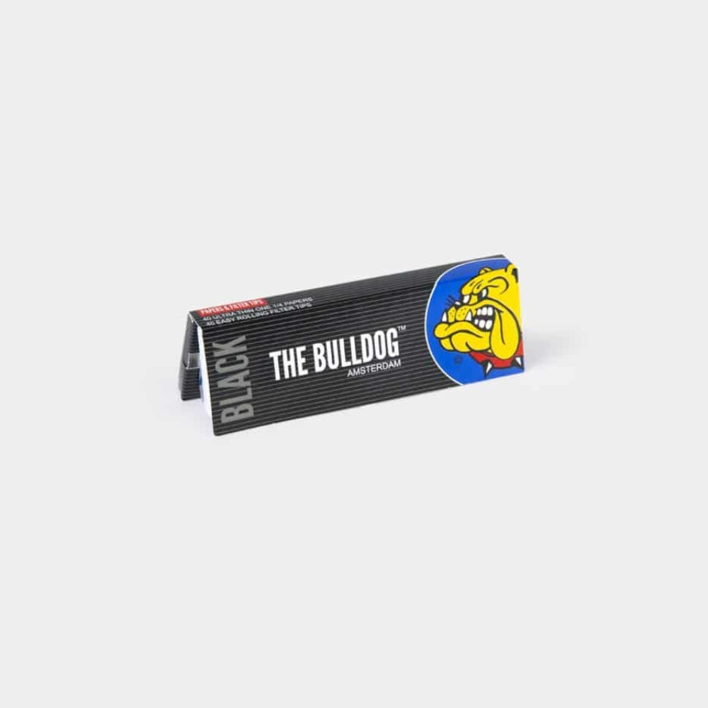 Foite The Bulldog Amsterdam 1/4 Black + Filtre Carton