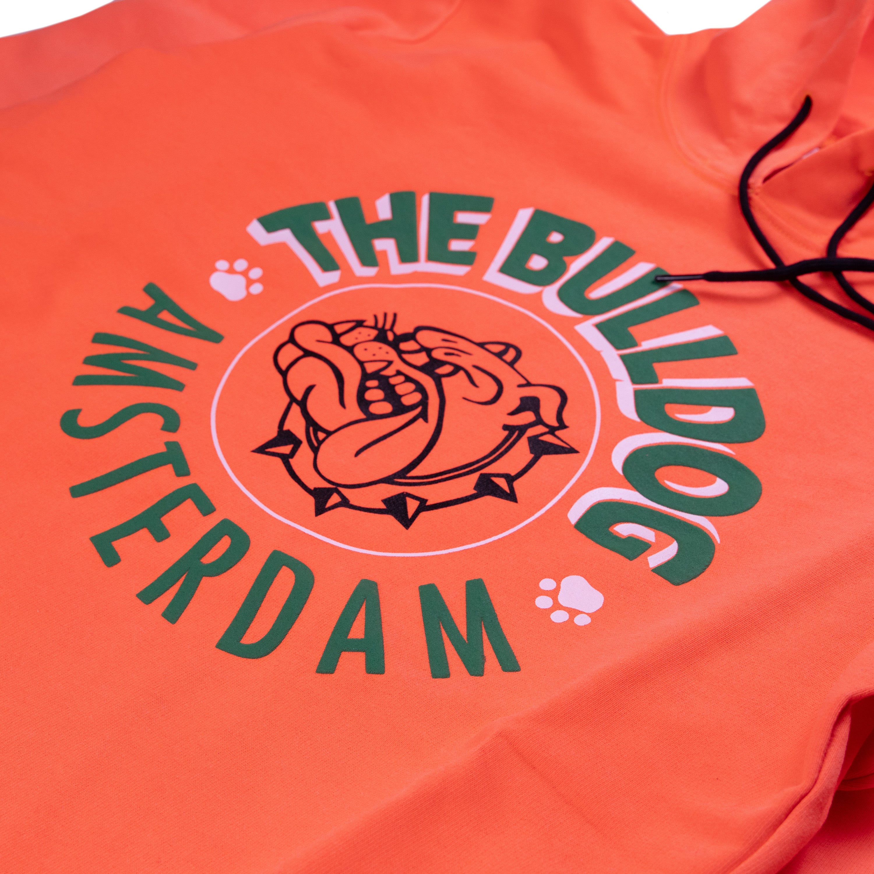 Hanorac The Bulldog Amsterdam, Marimea M - Arancio Fluo Since 1975