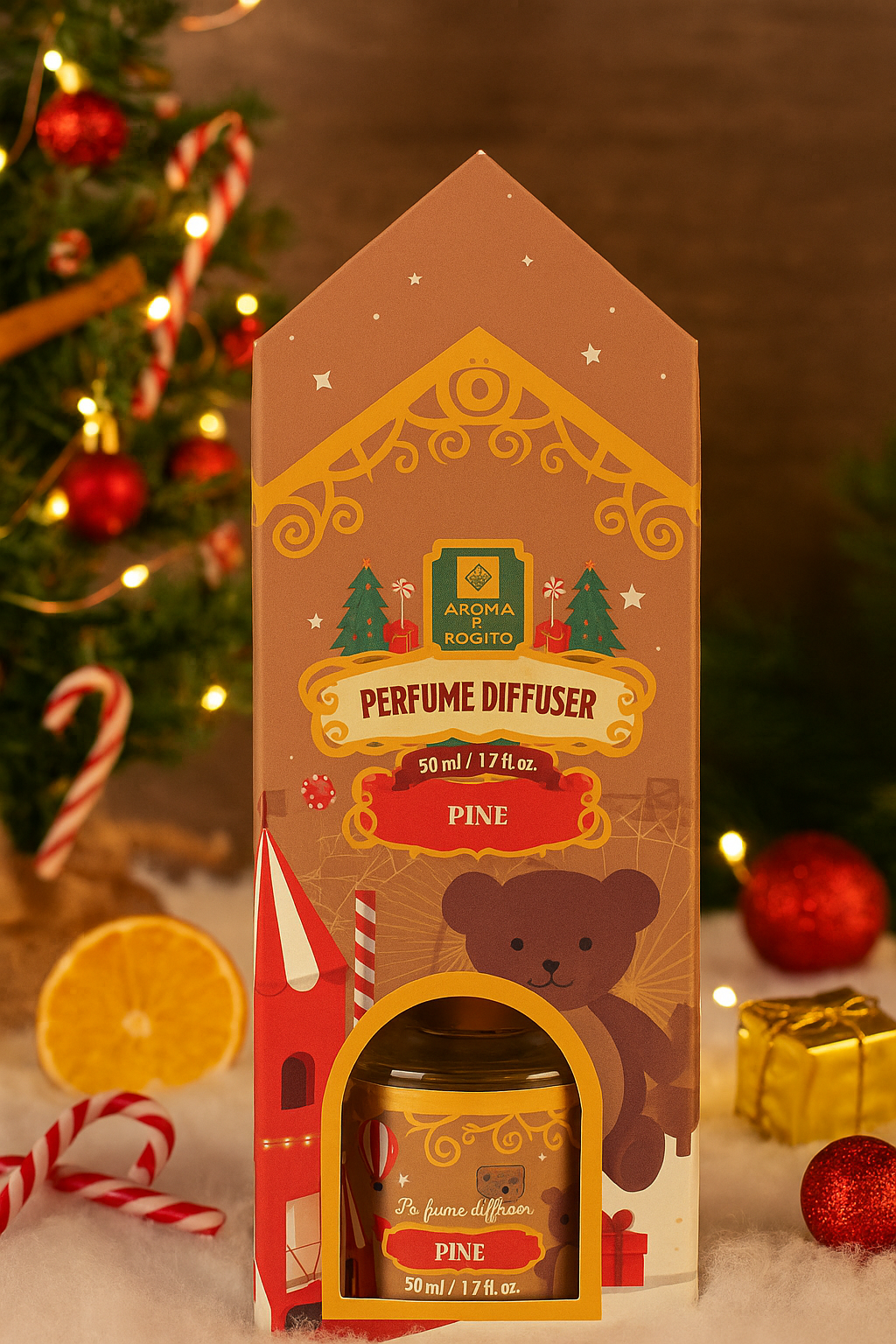 Diffuser Aromaterapie Pine, 50 ml, Aroma de brad natural