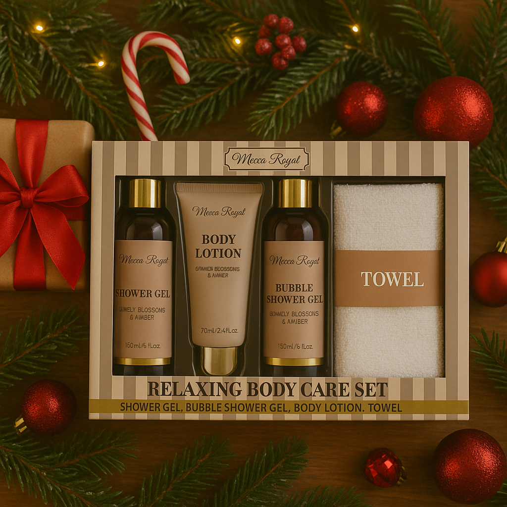 Set Cadou pentru Ingrijirea Corpului, Cherry Blossoms & Amber, Crem