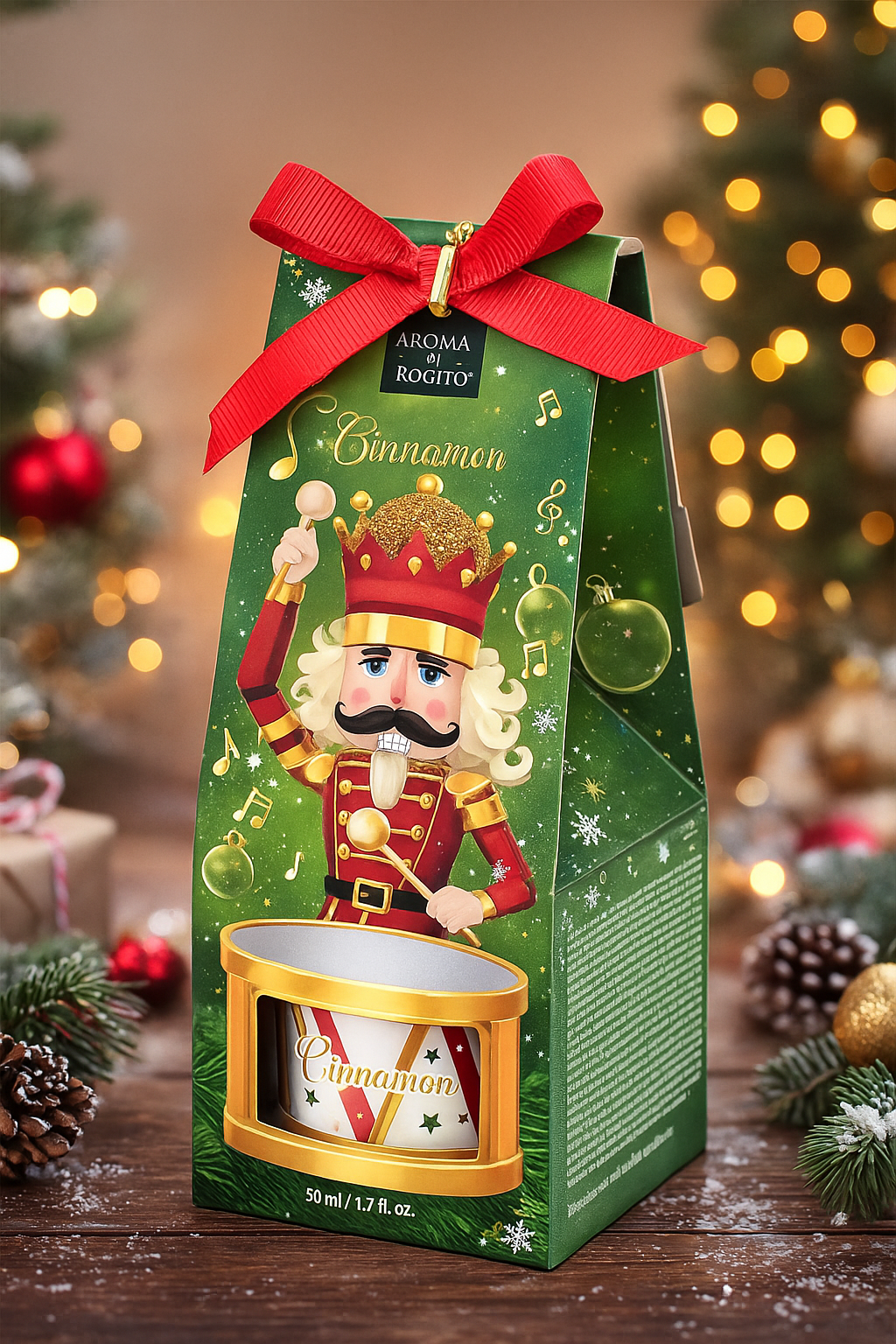 Set Parfum Ambiental Cinnamon, Difuzor cu Aroma de Scortisoara, Editie Festiva Merry Christmas