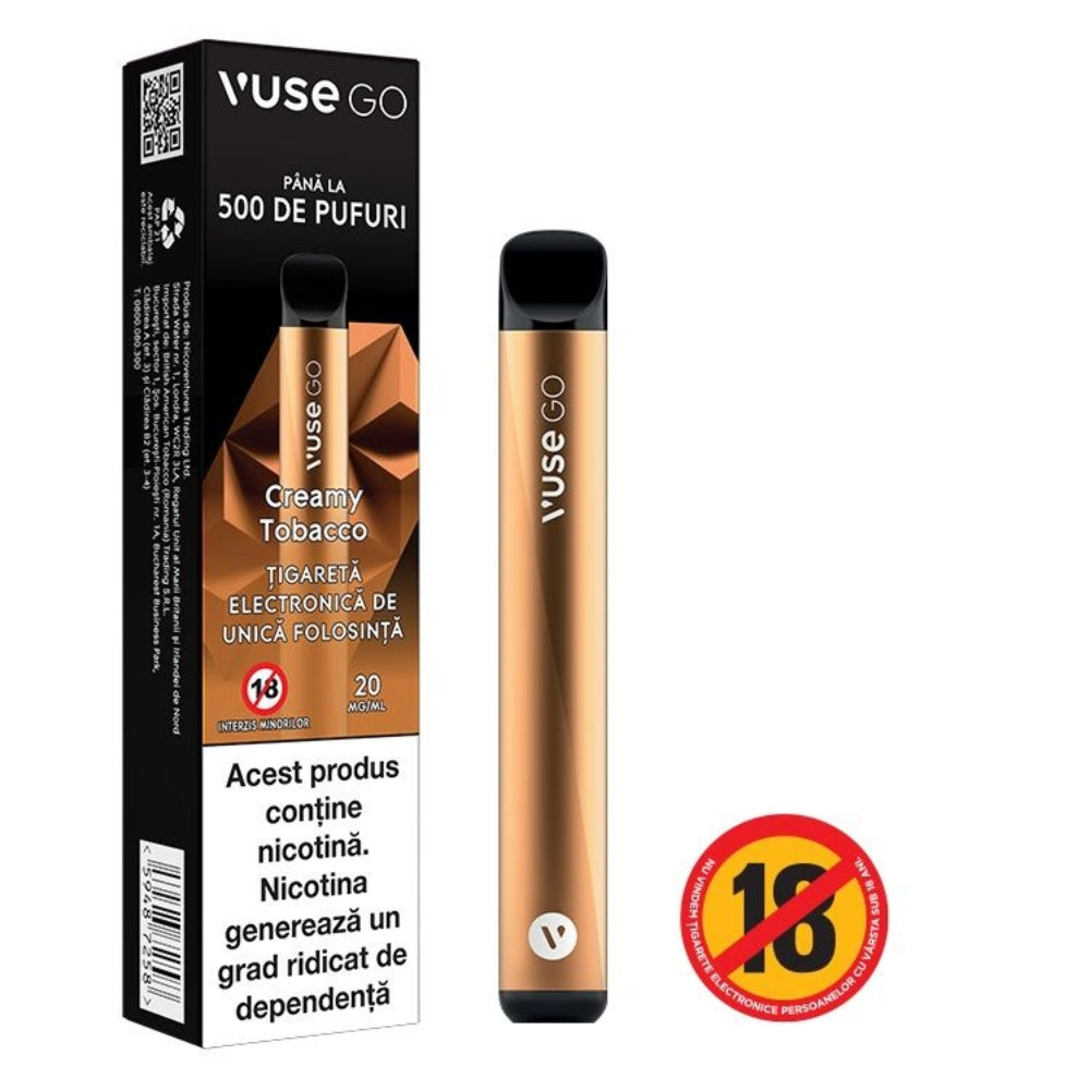Puff Bar Vuse GO 500 - Creamy Tobacco 2%