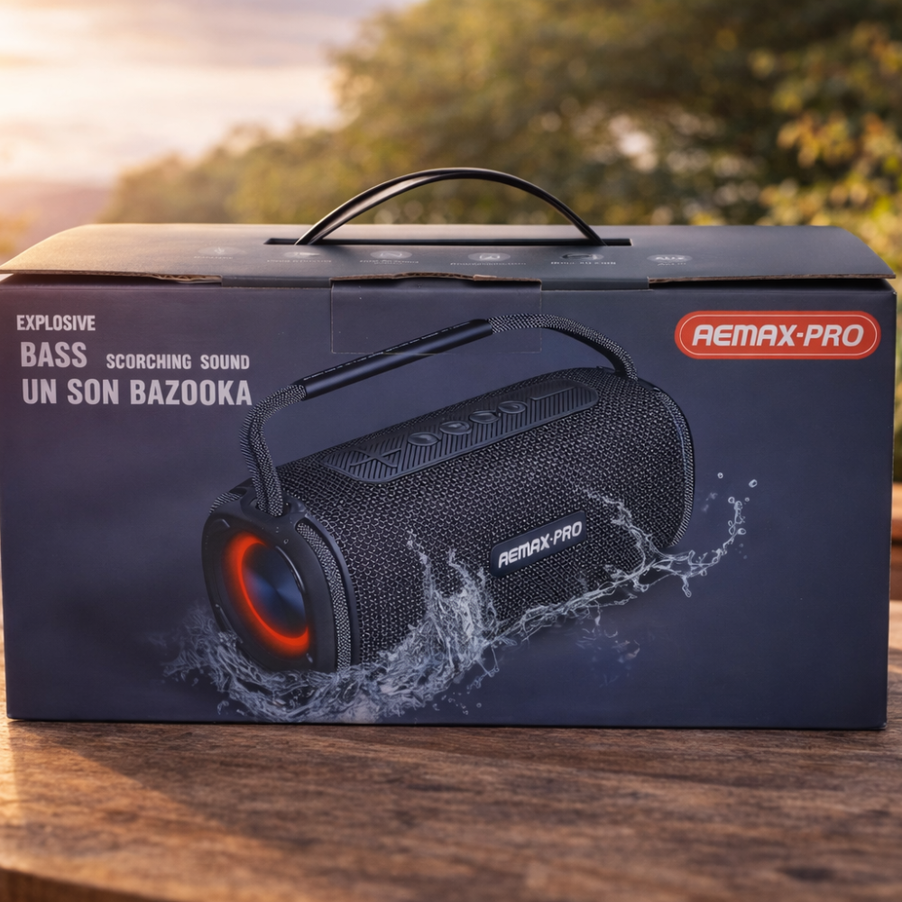 Boxa portabila, AEMAX-Pro, Wireless, Bass